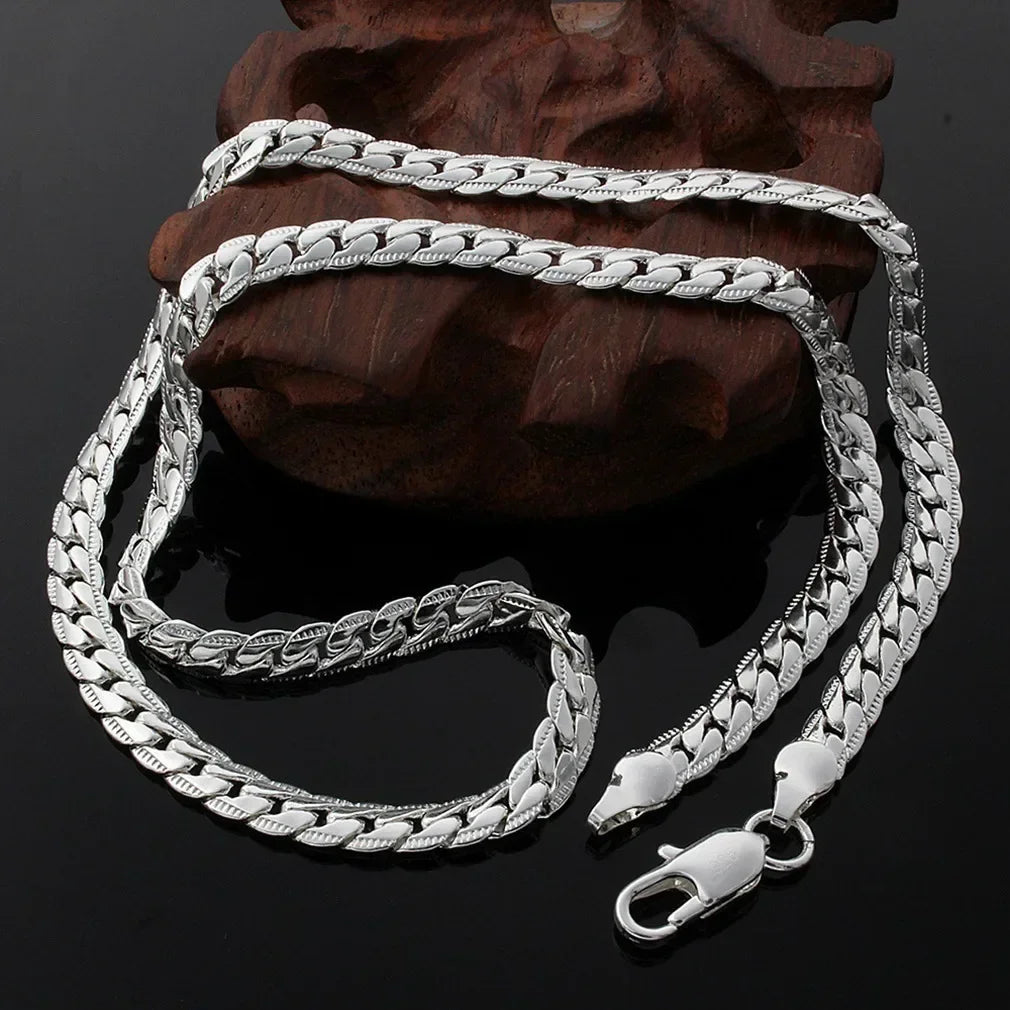 Nicky 04 - 925 Sterling Silver 6MM Necklace